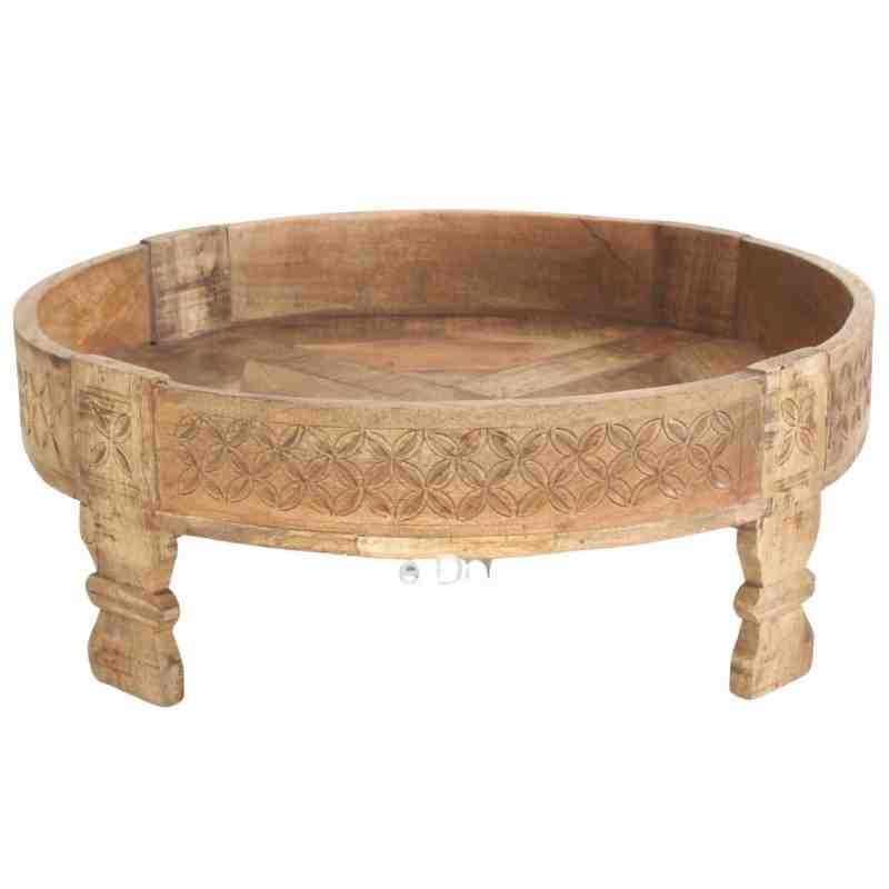 brown chakki table