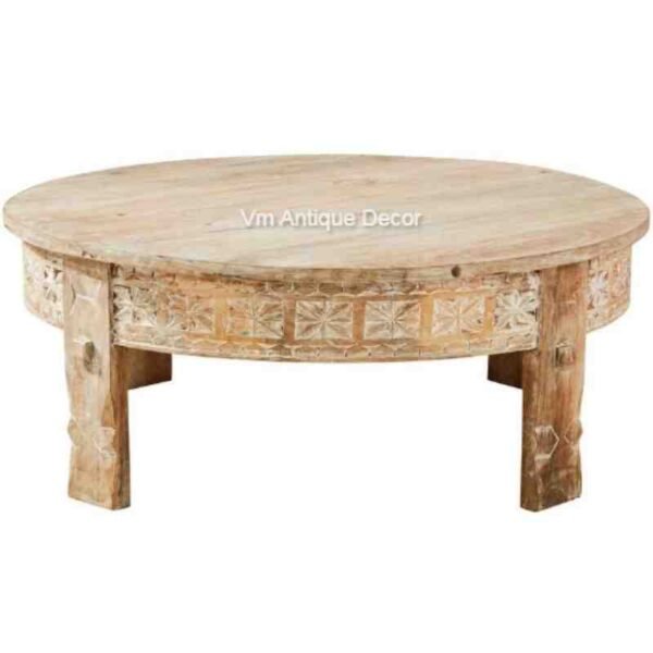 wooden chakki table