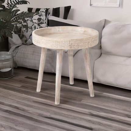 wooden white coffee table, white coffee table