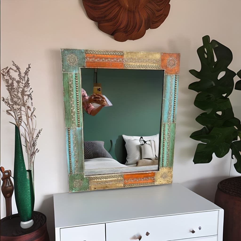 decorative wall mirror, dressing room mirror