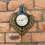 peacock wall clock, peacock clock wall